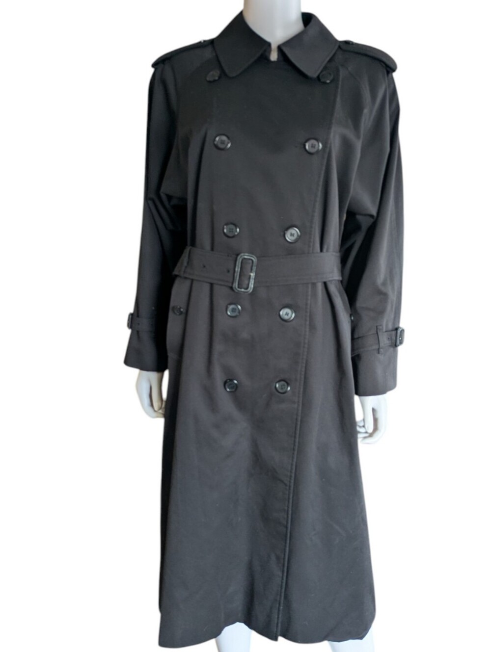 Burberry Classic Check Lined Jacket in Black & Beige, Black and Red Lining - Picture 5 of 15